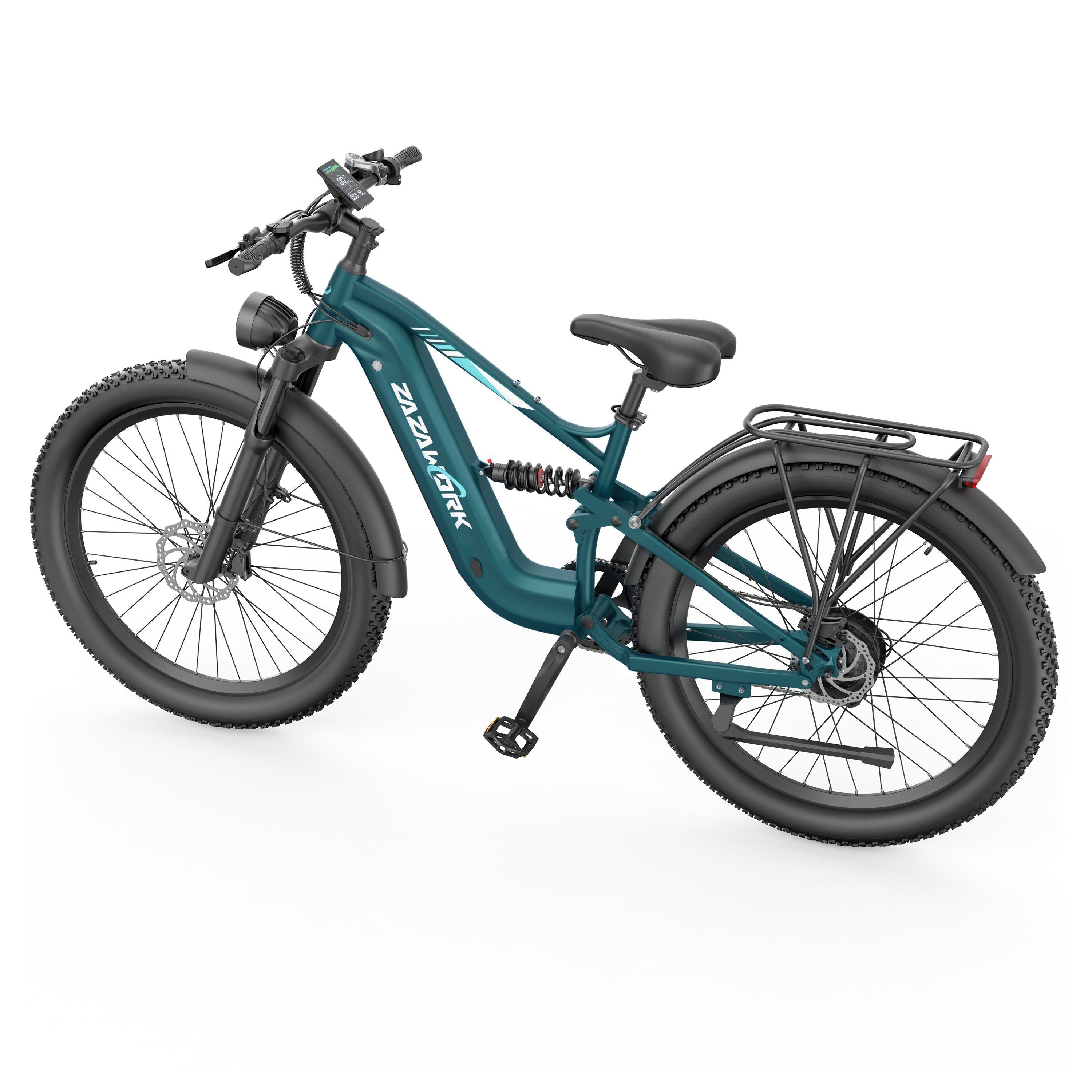 ZAZAWORK CF500 Mountain bike elettrica, batteria da 48 V 20 Ah, autonomia di 90 km
