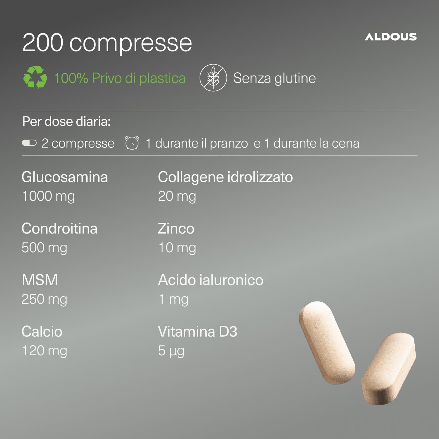 Aldous Compresse di Glucosamina e Condroitina