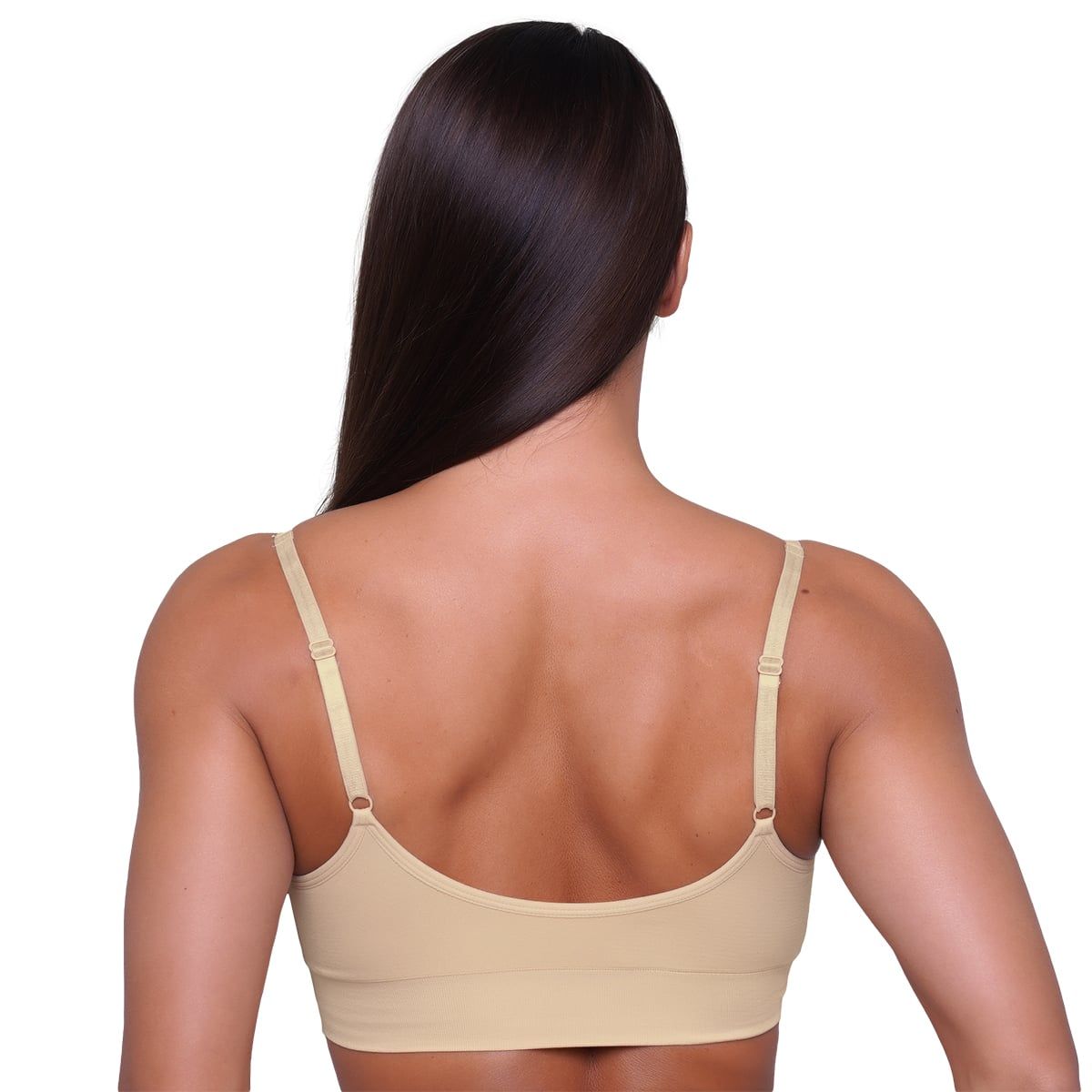 GymBeam Reggiseno sportivo donna Triangle nude con spalline regolabili