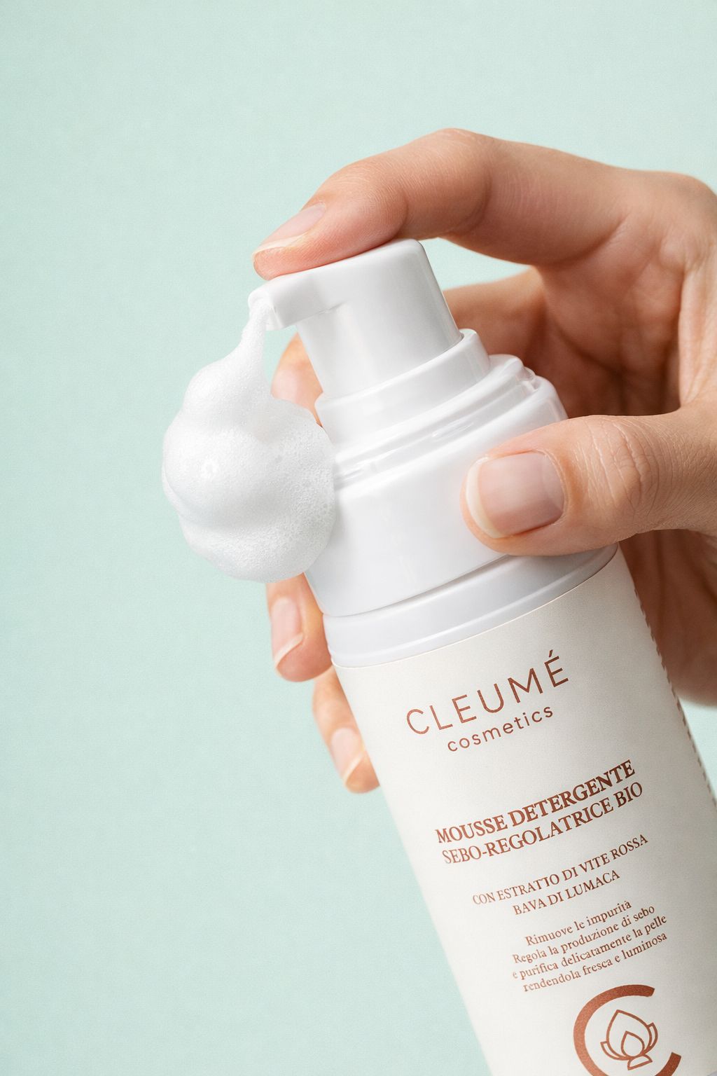 CLEUMÉ COSMETICS Mousse Detergente Sebo Regolatrice Bava di Lumaca