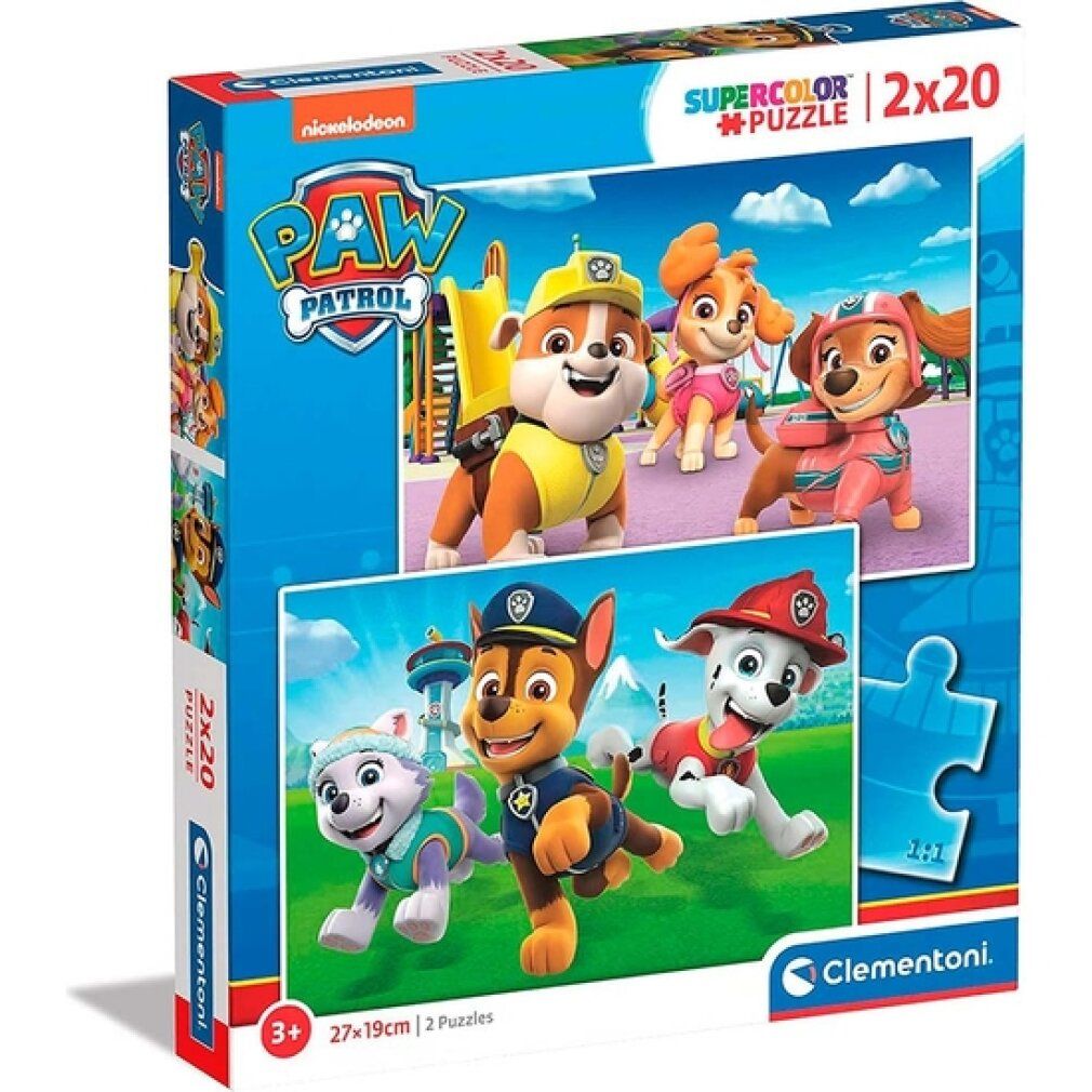 clementoni Puzzle Paw Patrol 2x20 pezzi