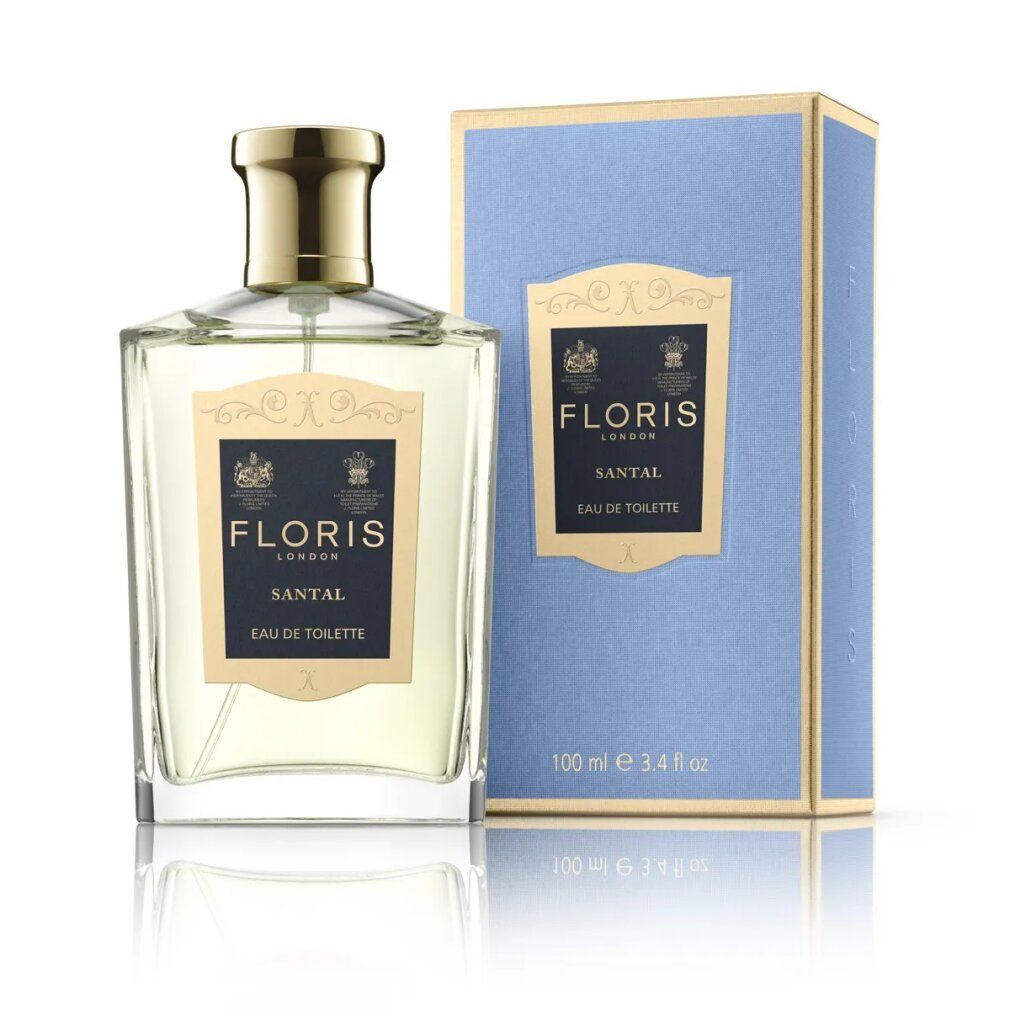 Flacone e confezione Floris Santal Eau de Toilette, 100 ml.