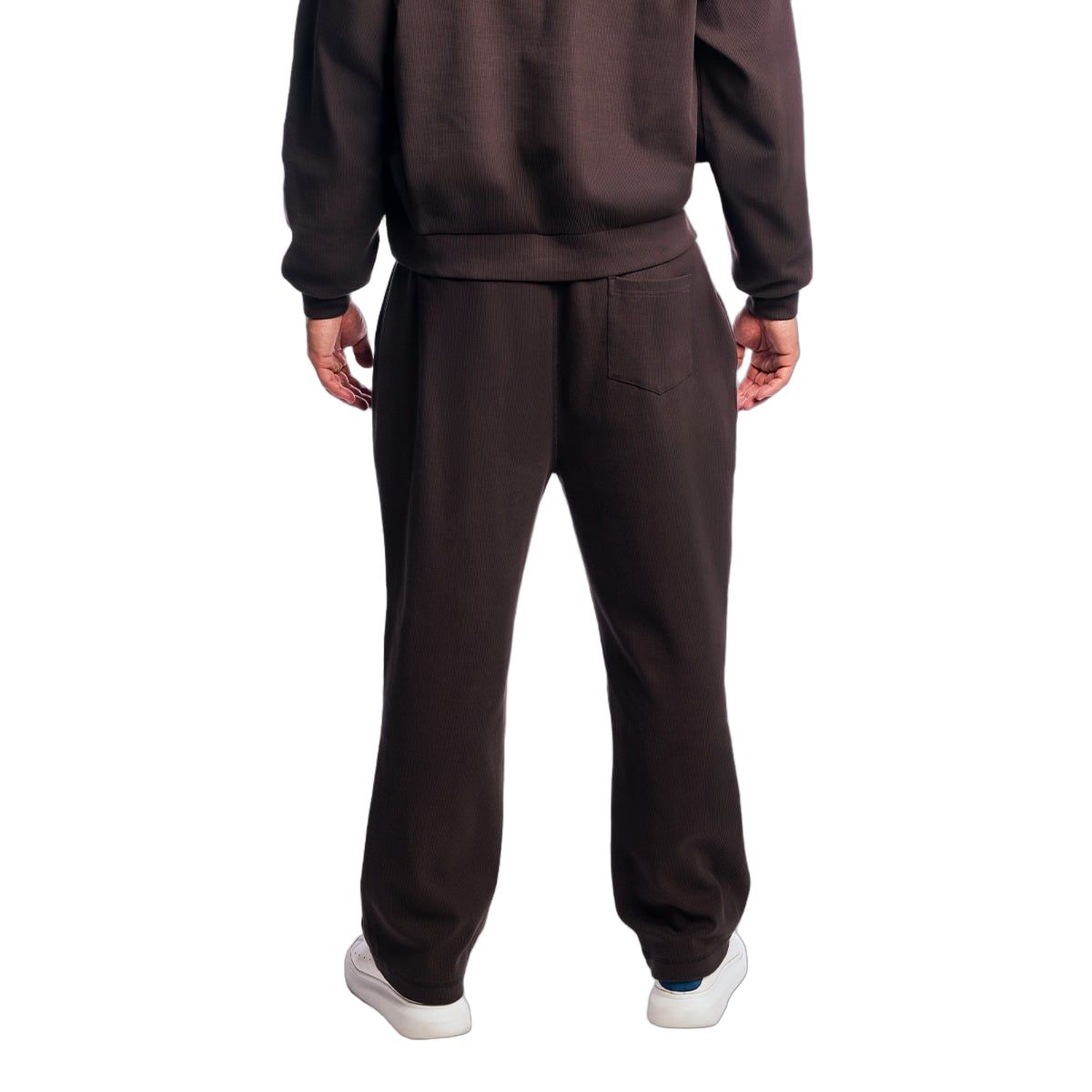 GymBeam Joggers uomo oversize a gamba larga con coulisse Aura Tee Brown