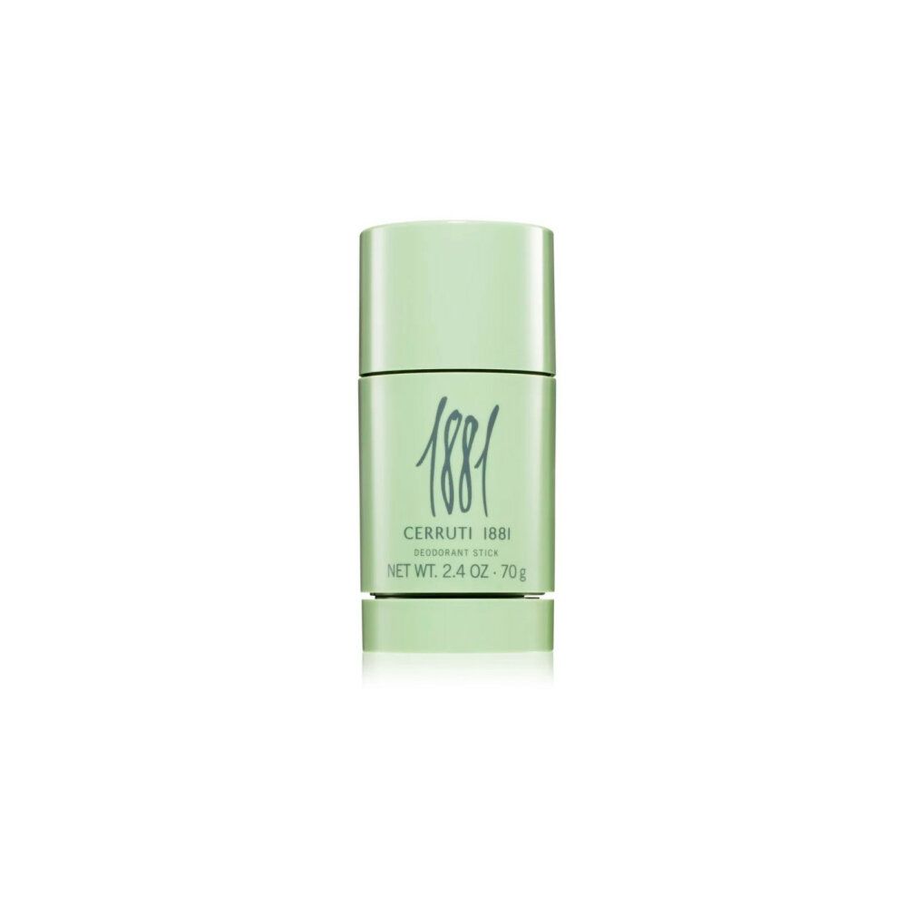 Stick deodorante verde. Scritta: 1881, Cerruti 1881, Deodorant Stick, Net Wt. 2.4 OZ. - 70g.