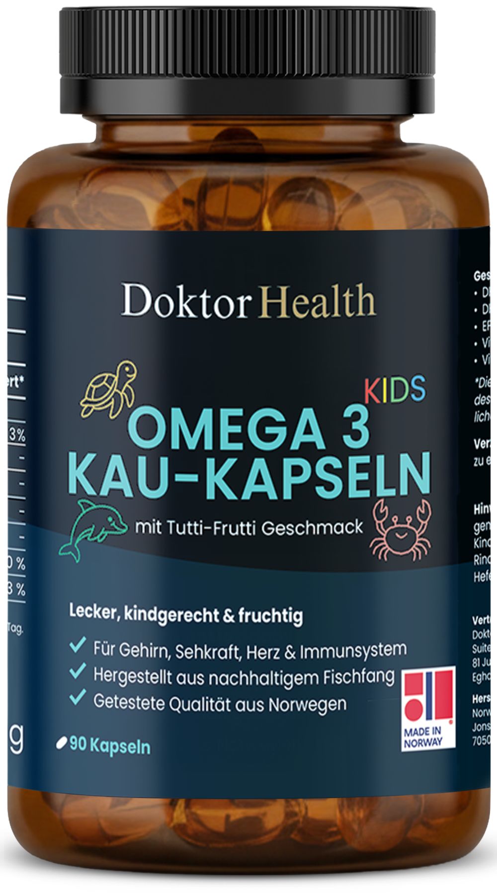 Doktor Health Capsule masticabili di Omega-3 per bambini