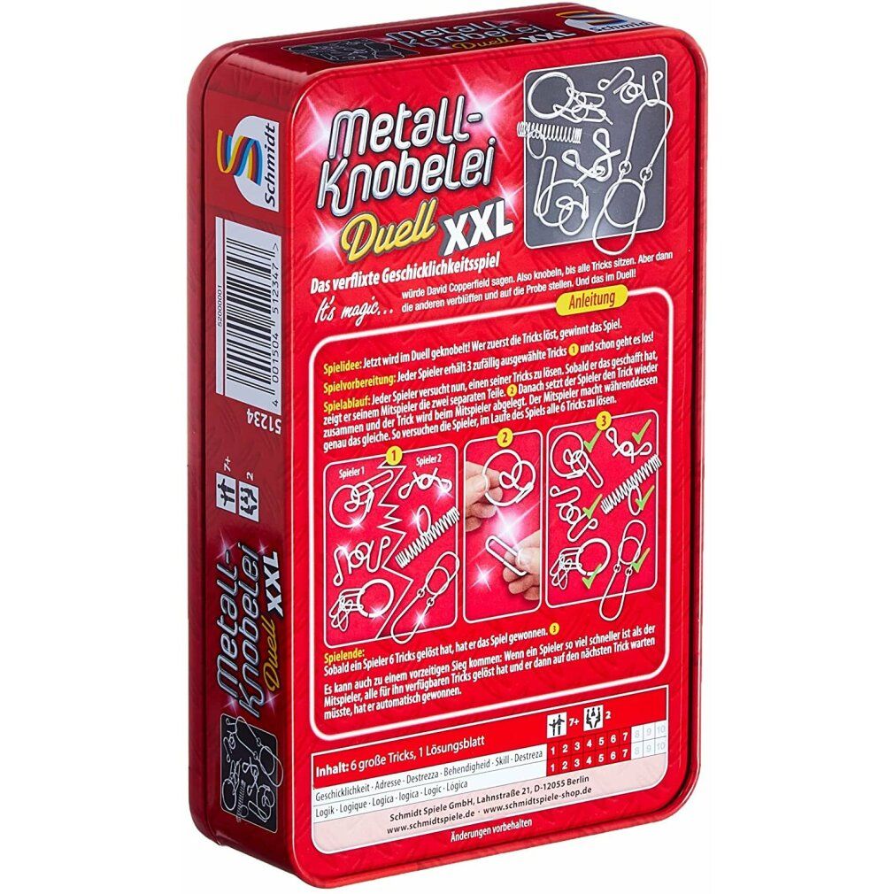 Schmidt Spiele Metal puzzle xxl gioco da viaggio