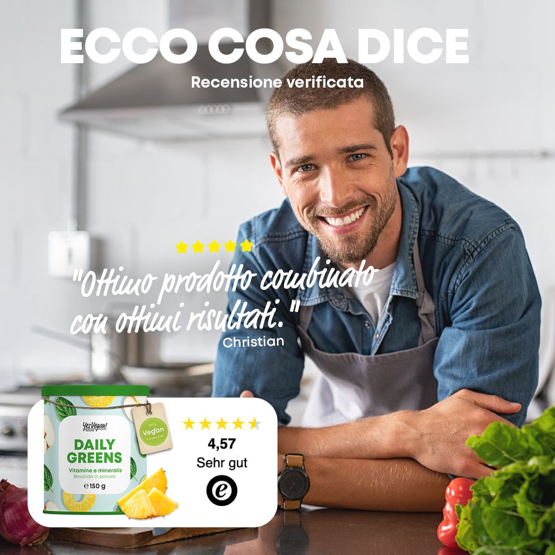 Confronto Daily Greens con alternative: Basato su studi, vegan, ingredienti naturali vs gelatina, import, additivi.