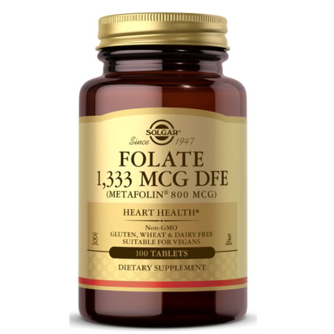 SOLGAR Folato 1.333 mcg DFE (metafolin® 800 mcg)