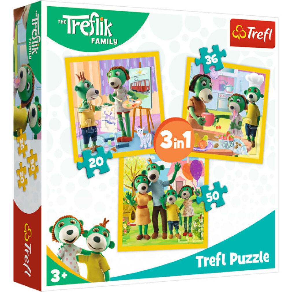 Puzzle Treflings: l'unione fa la forza 3in1 (20,36,50 pezzi)