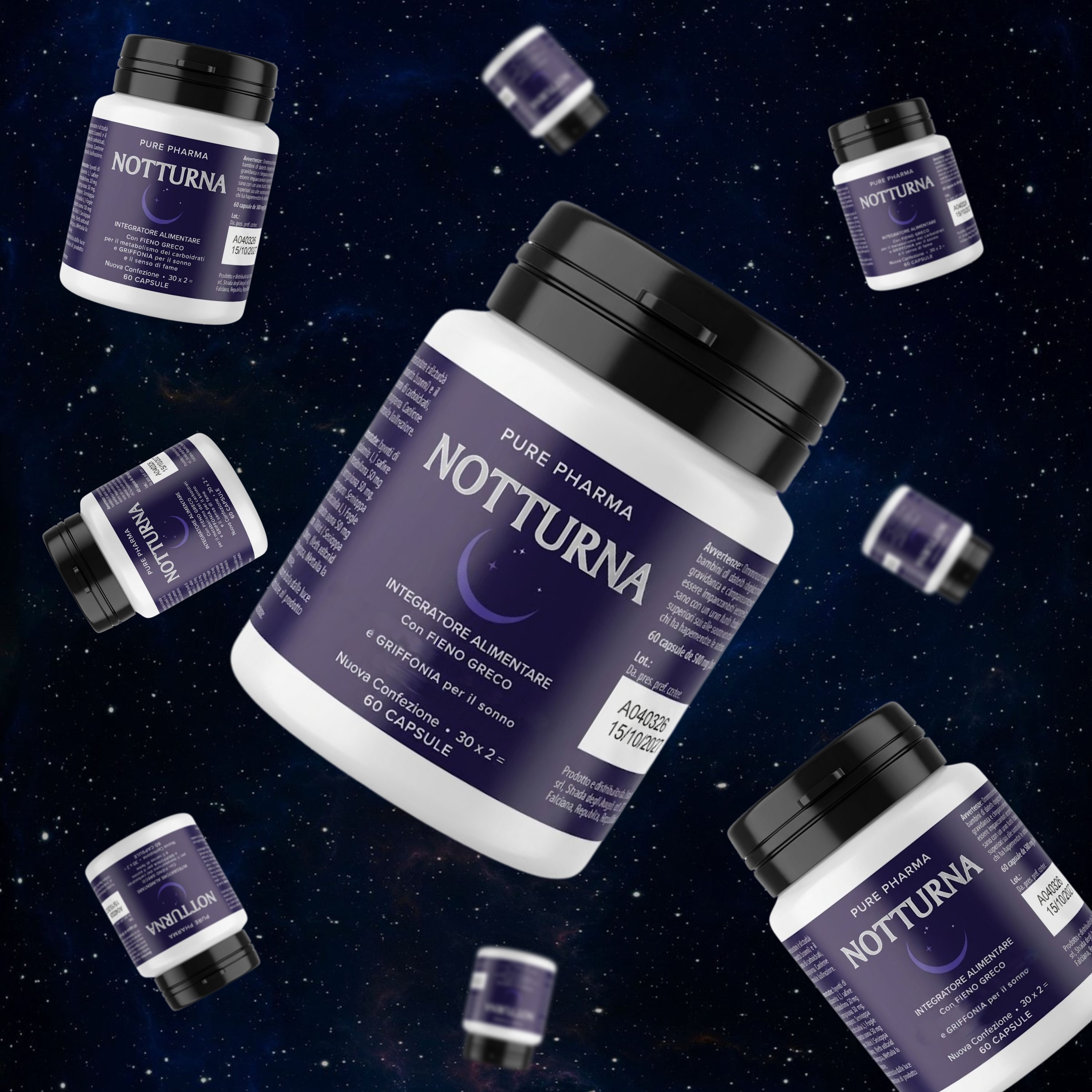 ALOHALABS Notturna Integratore Alimentare con Griffonia,– Formula per la Routine Serale e il Relax