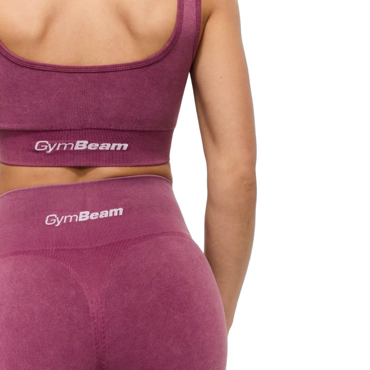 GymBeam Leggings donna Lift senza cuciture a vita alta senza tasche Plum