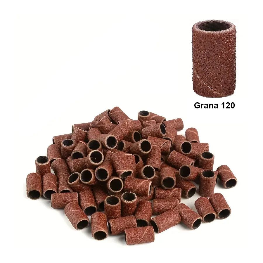 LCI Cosmetics - Cilindretti leviganti per fresa unghie LCI - grana 120