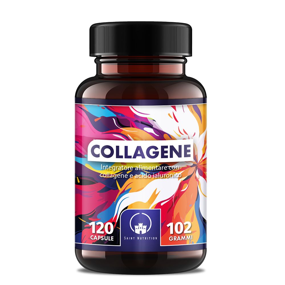 Saint Nutrition® Capsule di collagene e ialurone con vitamina C