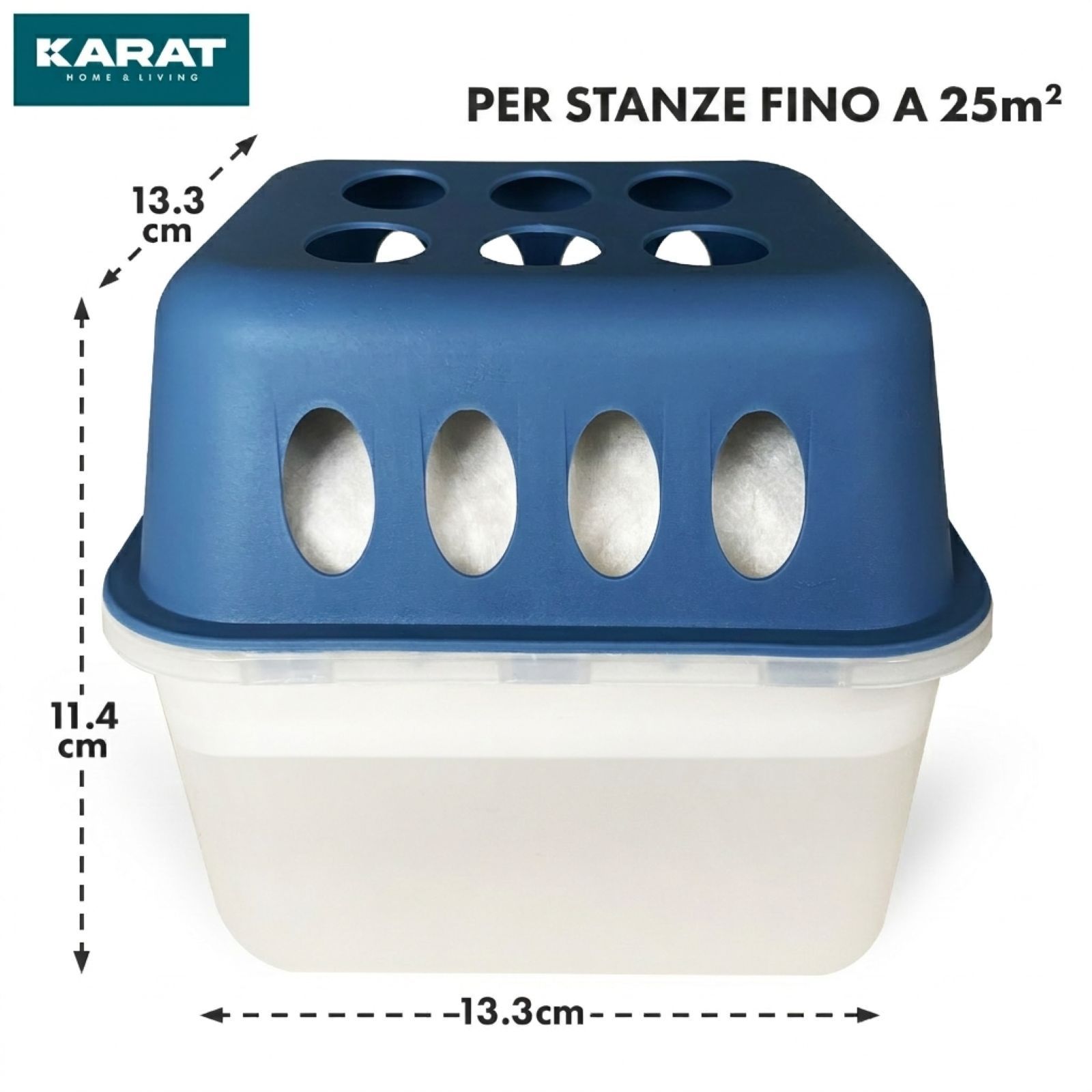 KARAT deumidificatore d’aria Hava con ricariche - deumidificatore ambienti Blu