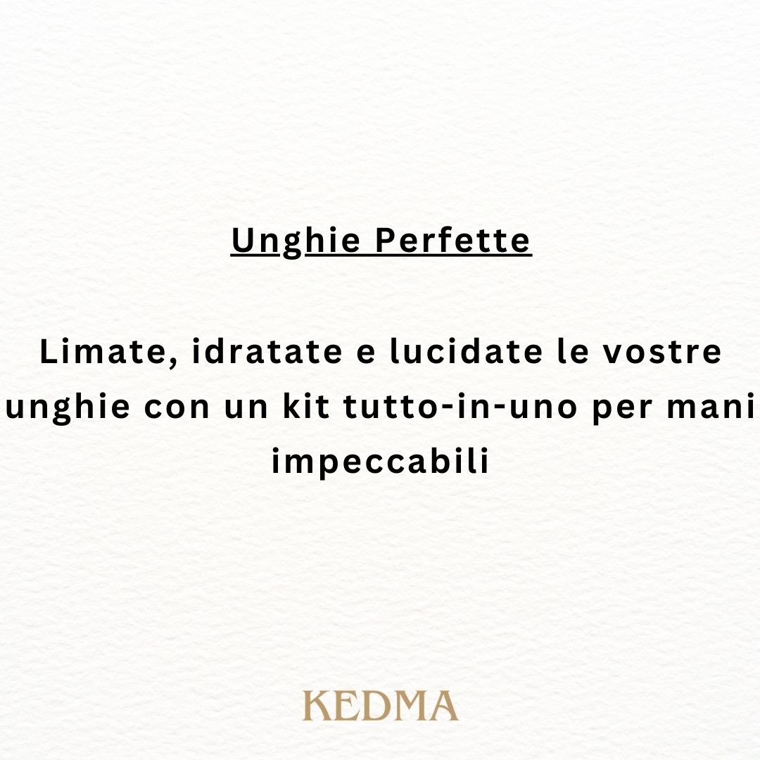 Kedma - Set Cura Unghie Golden Touch con Minerali del Mar Morto