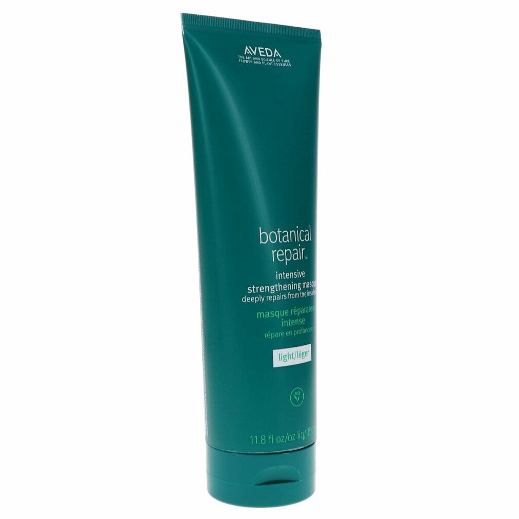 Tubo verde Aveda Botanical Repair Intensive Strengthening Masque Light. Nome del prodotto e logo visibili.