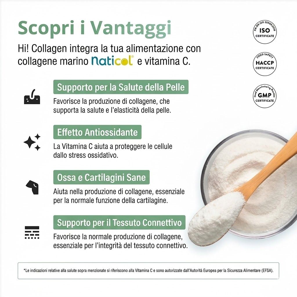 Bio Medical Pharma Collagene Marino in Polvere con Vitamina C