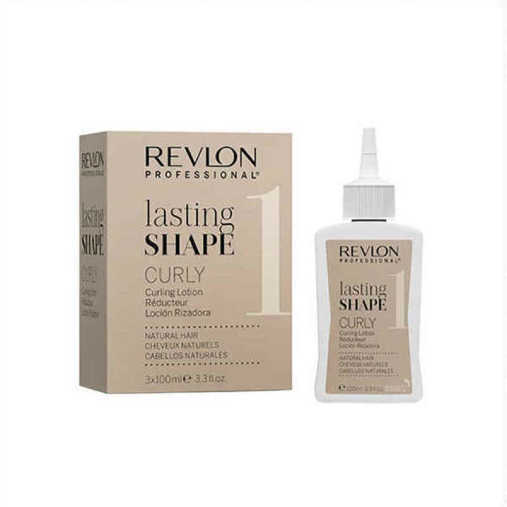 Confezione e flacone Revlon Professional Lasting Shape Curly. Curling Lotion. Beige.
