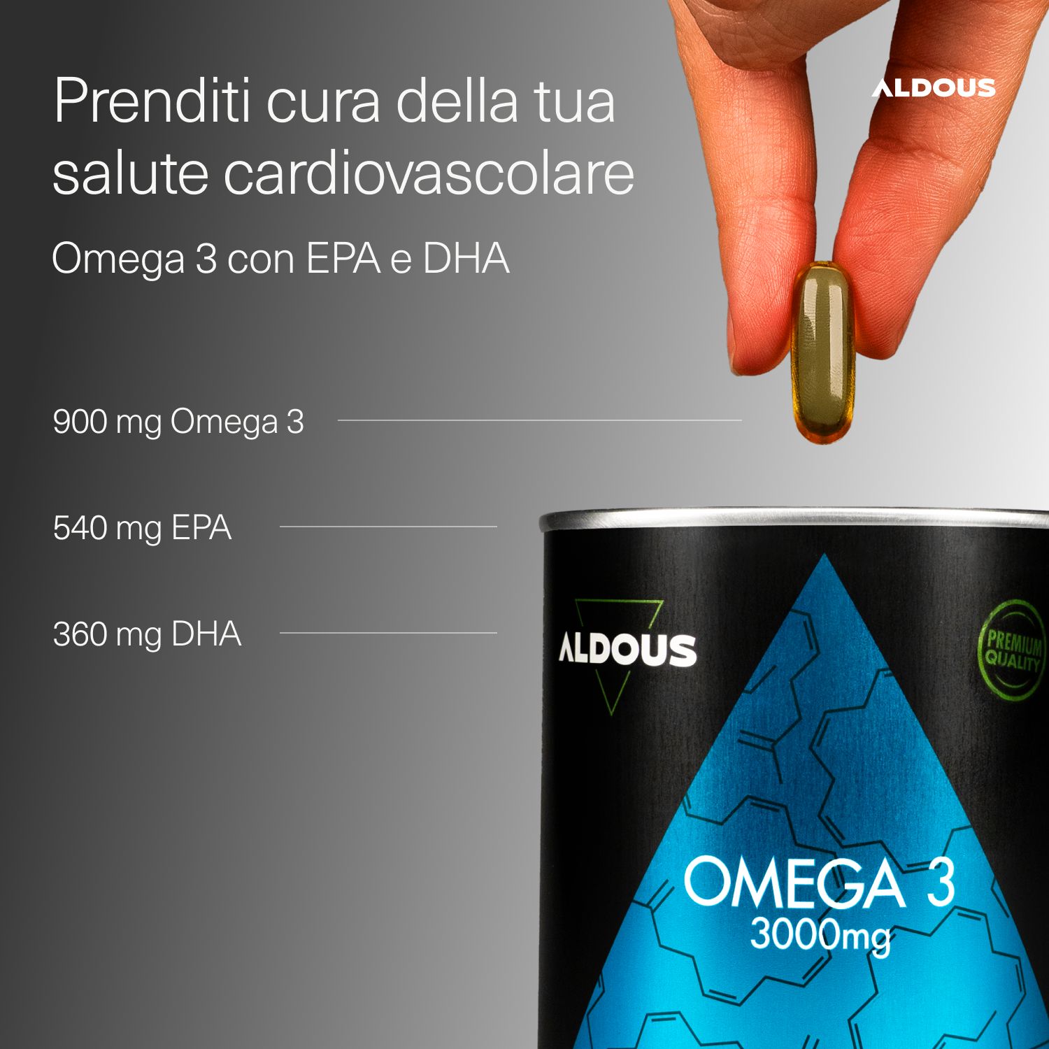 Aldous - Omega 3 - Occhi, Cuore, Cervello