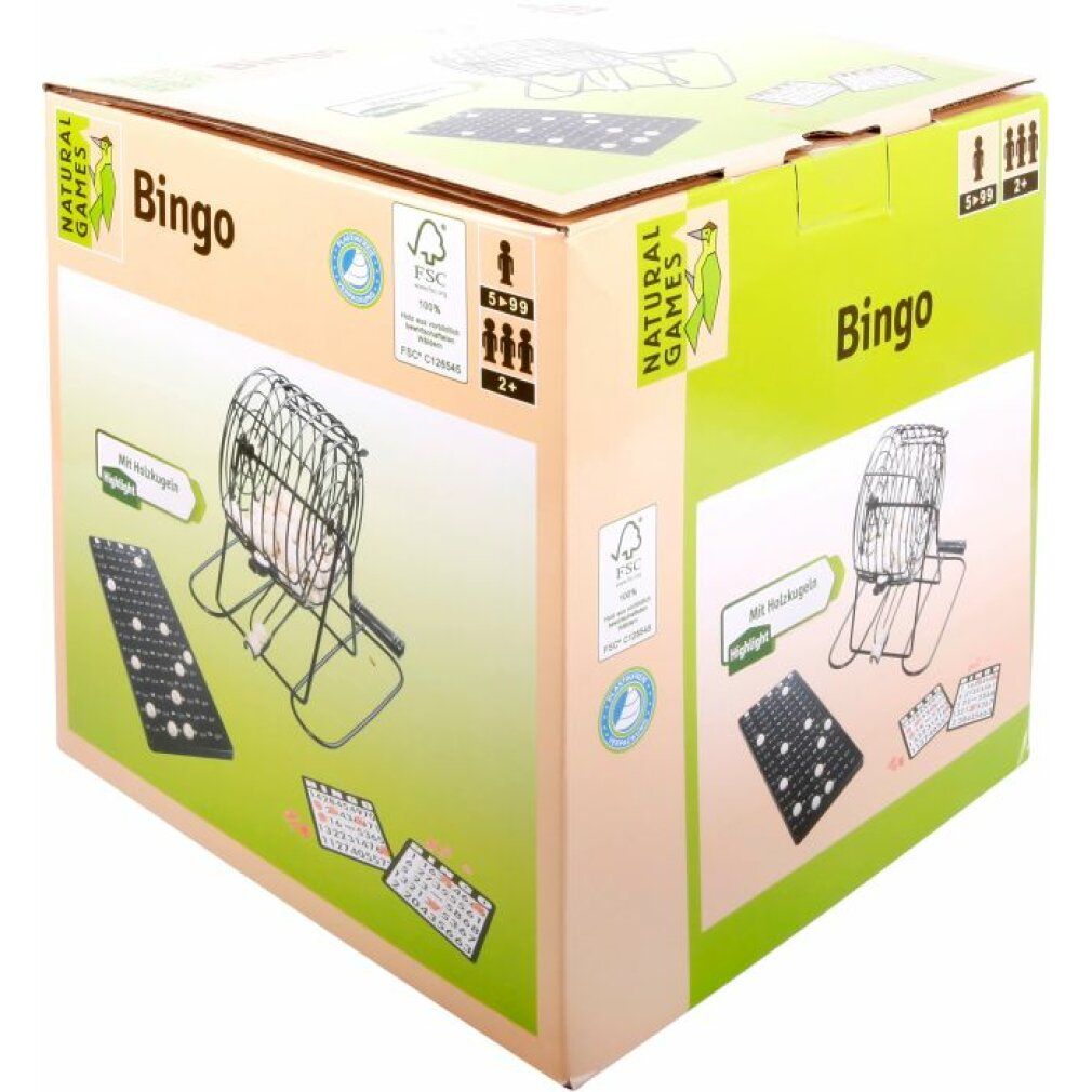 ng Bingo con cestino in metallo