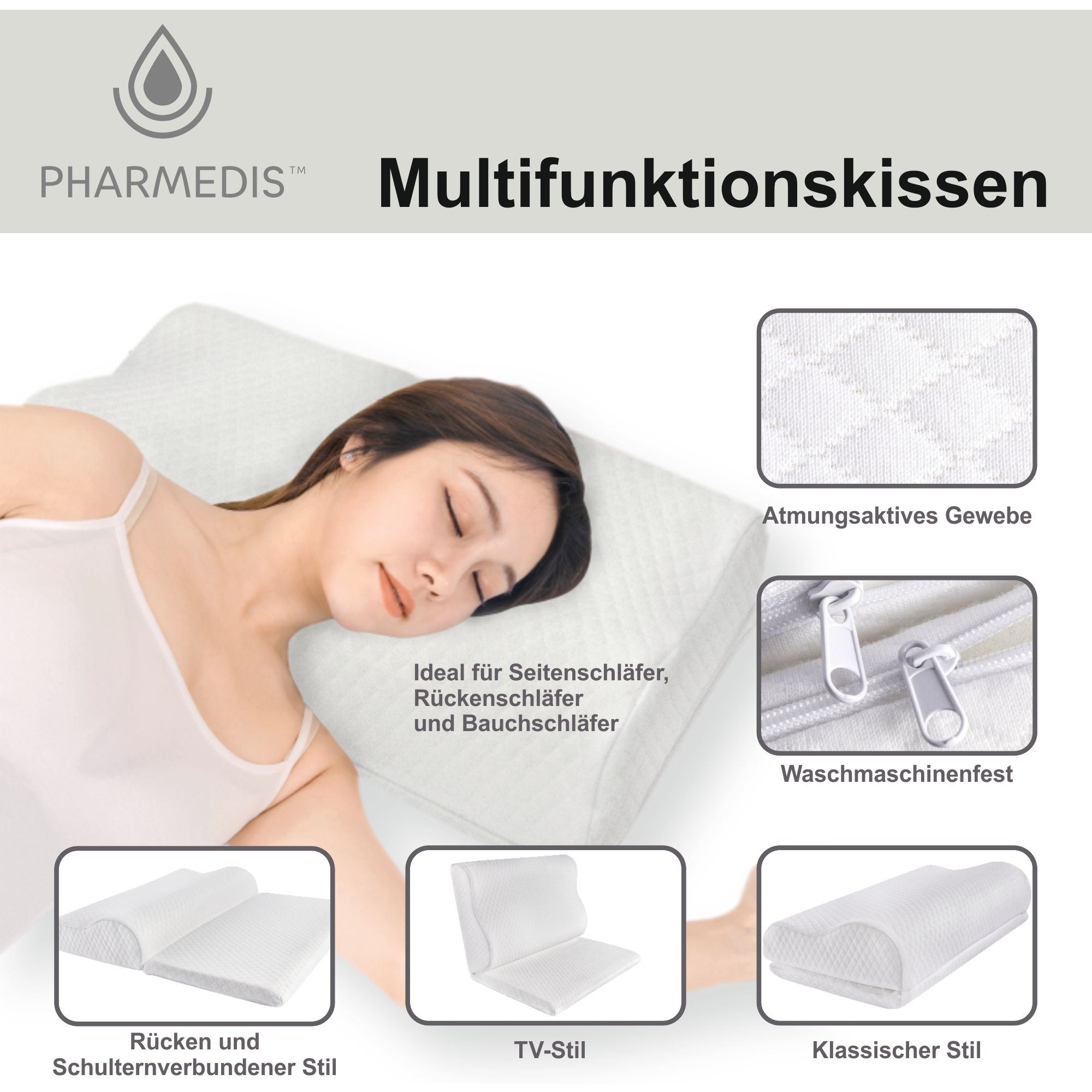 Cuscino multifunzionale Pharmedis