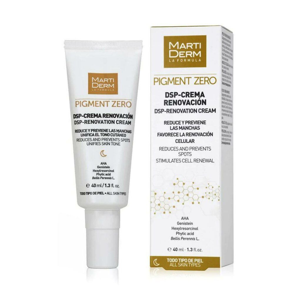 Tubo di crema e scatola. Nome e ingredienti visibili. Volume: 40 ml. Per tutti i tipi di pelle.