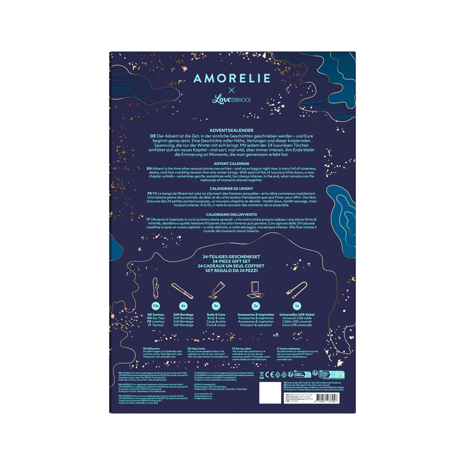 Calendario dell'Avvento AMORELIE x Loveboxxx 2026 - Edizione Luxury