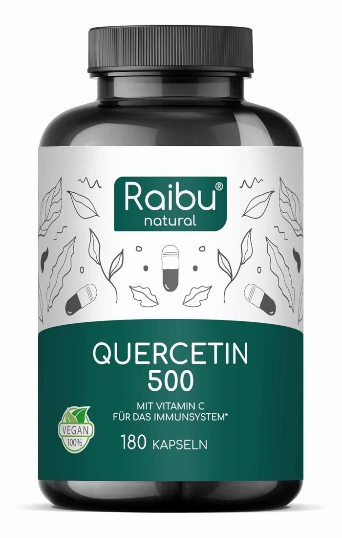 Quercetina Capsule 500mg Alto Dosaggio - RAIBU