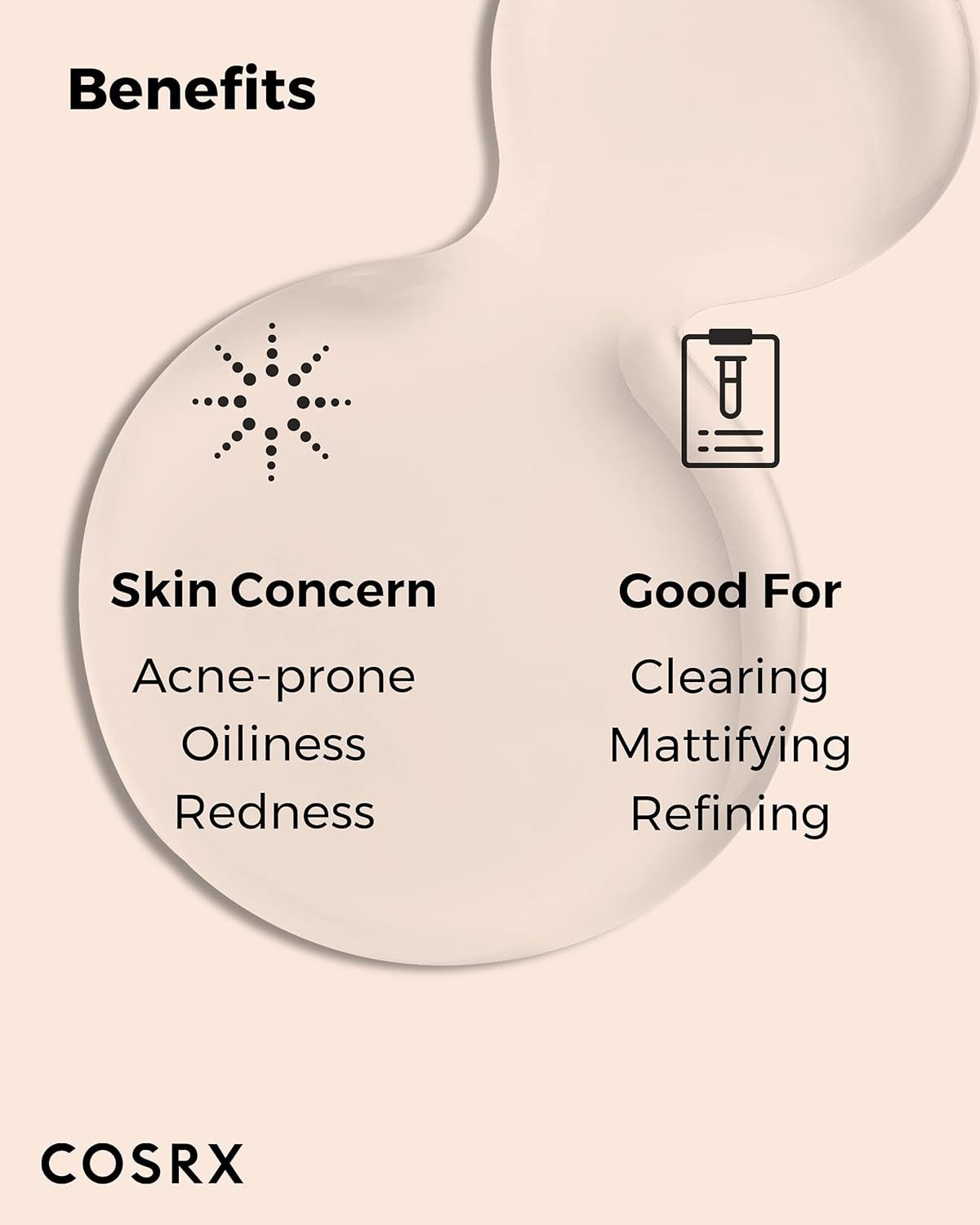 COSRX Calming Liquid Intensive: Benefici. Preoccupazione cutanea: Acneica, Oleosa, Rossori. Ideale per: Purificare, Opacizzare, Affinare.