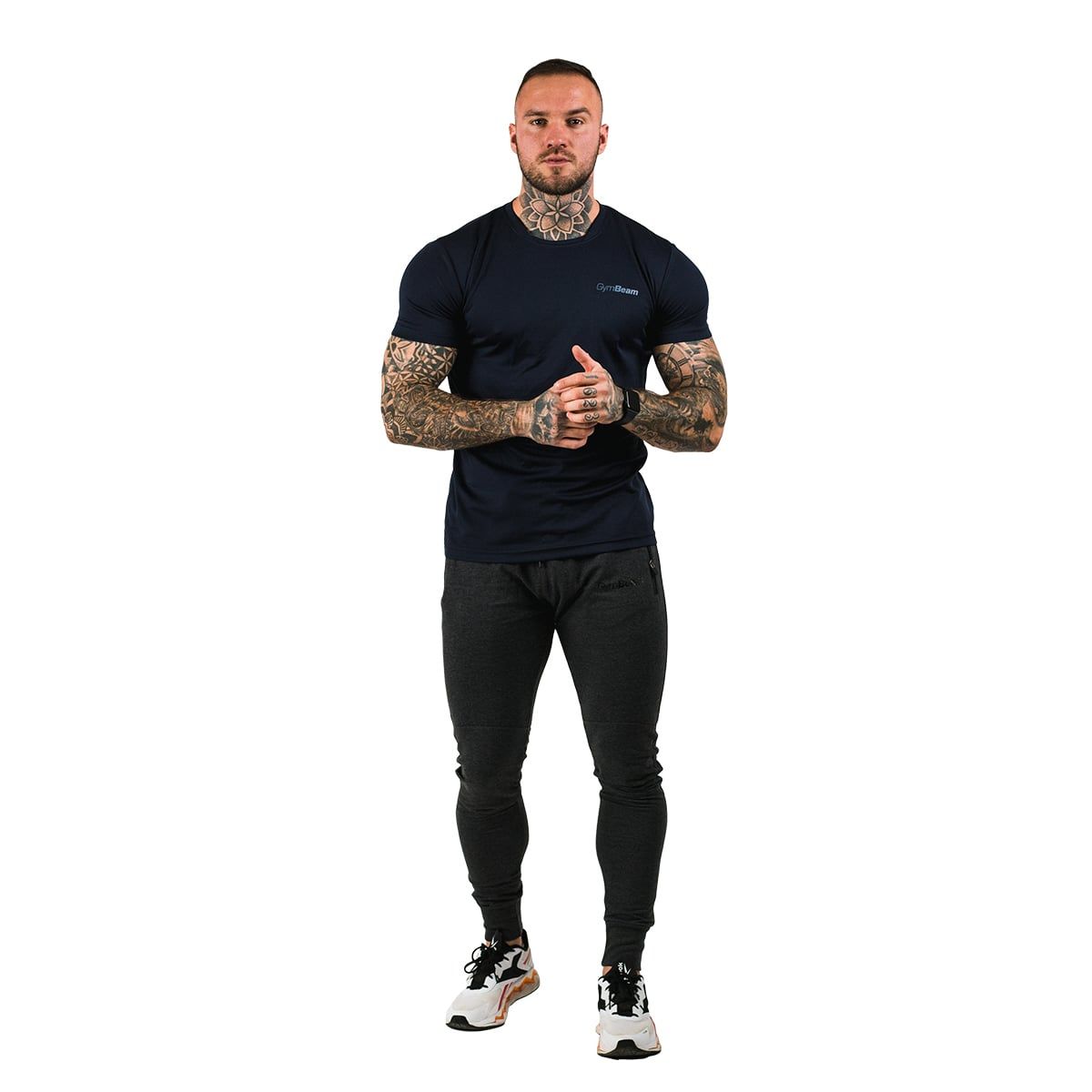 GymBeam T-shirt uomo TRN regular blu navy