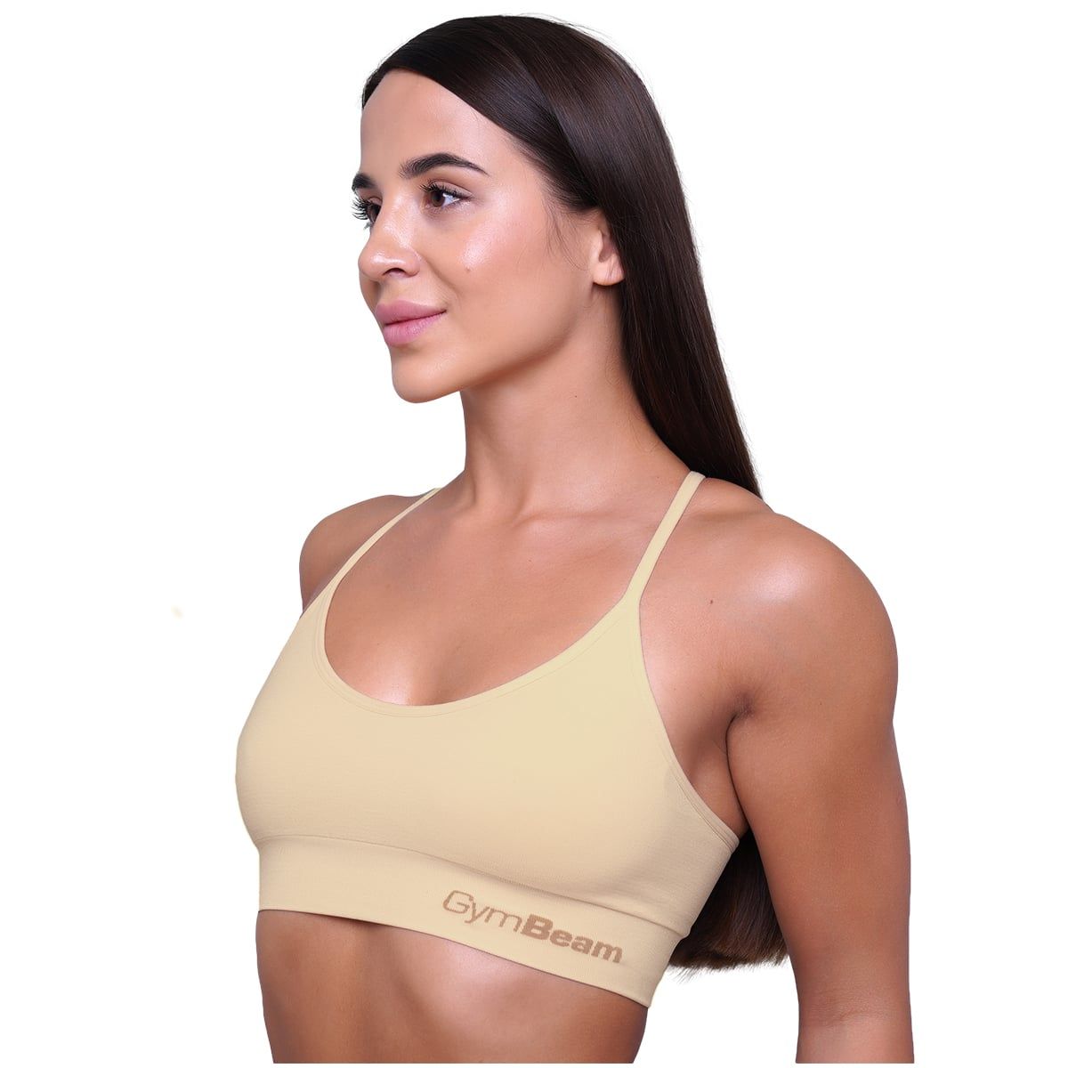 GymBeam Reggiseno sportivo donna String senza cuciture e spalline regolabili nudo