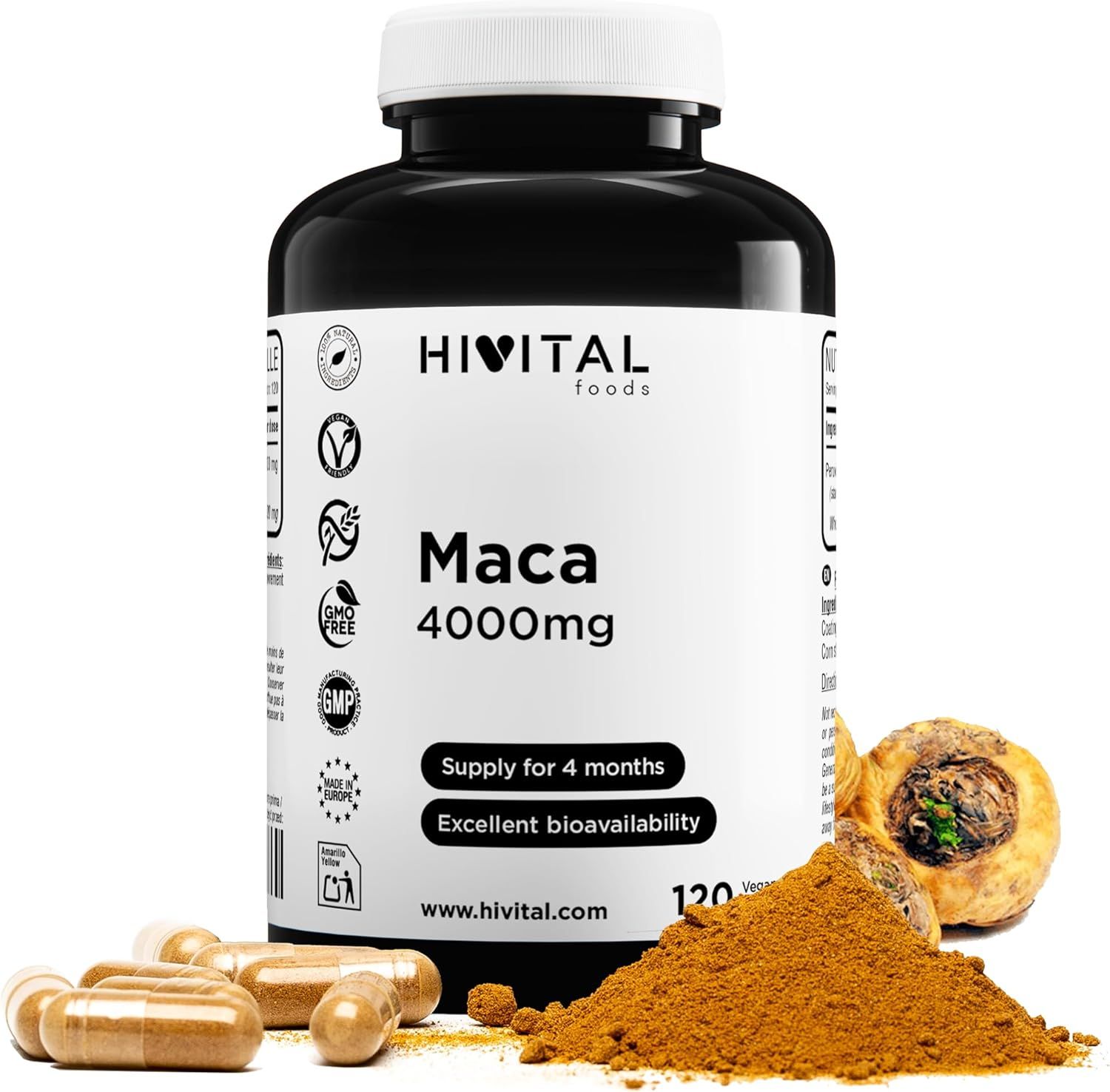 HIVITAL Maca 4000 mg Kapseln