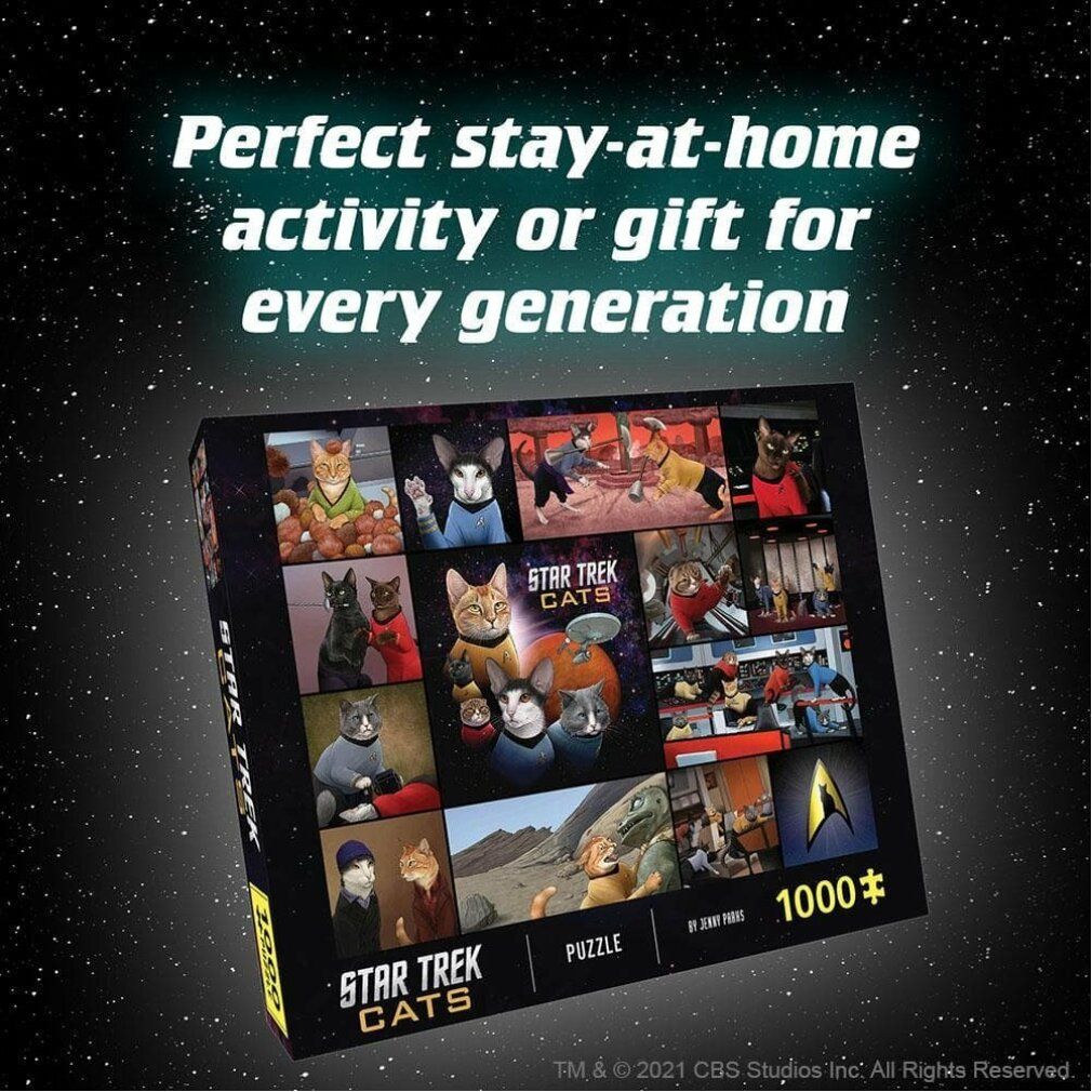 libri caroniclei Puzzle Star Trek Cats 1000 parti