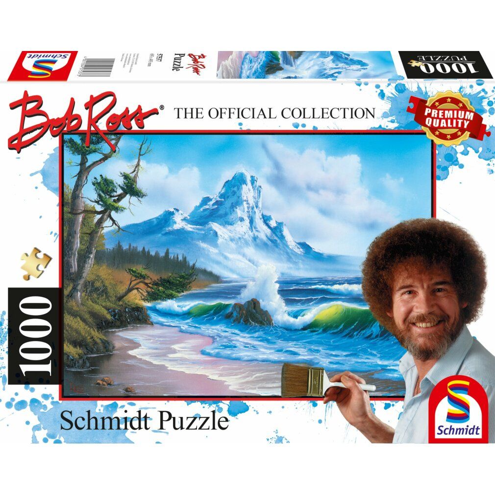 schmidt Puzzle Bob Ross: Montagna sul mare 1000 pezzi