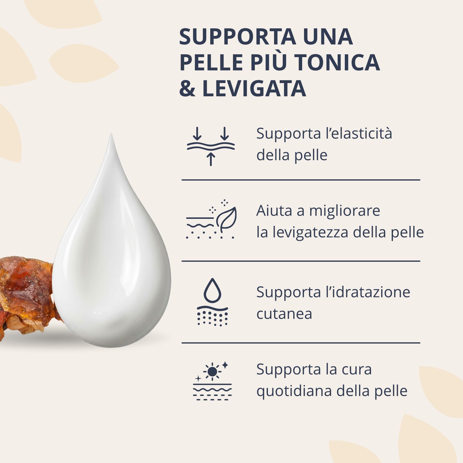 La crema Golden Tree Ageless supporta una pelle più tonica e liscia: supporta l'elasticità, leviga la grana della pelle, supporta l'idratazione, cura quotidiana.