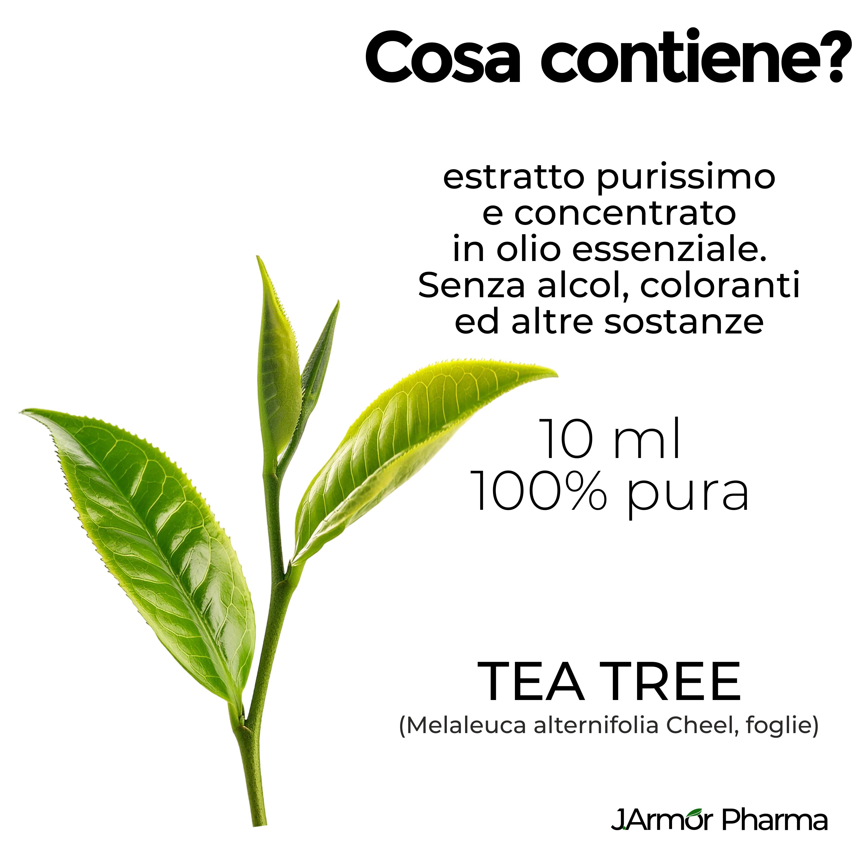 Foglie verdi e testo: Cosa contiene? Estratto in olio. Senza alcol, coloranti e altre sostanze. 10 ml, 100% puro.