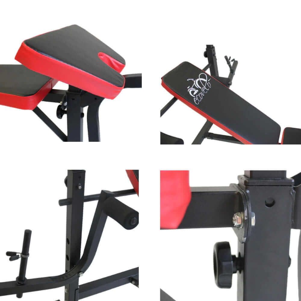 FFitness Panca Multifunzione Dip Station con Bilanciere Da 180 cm FF