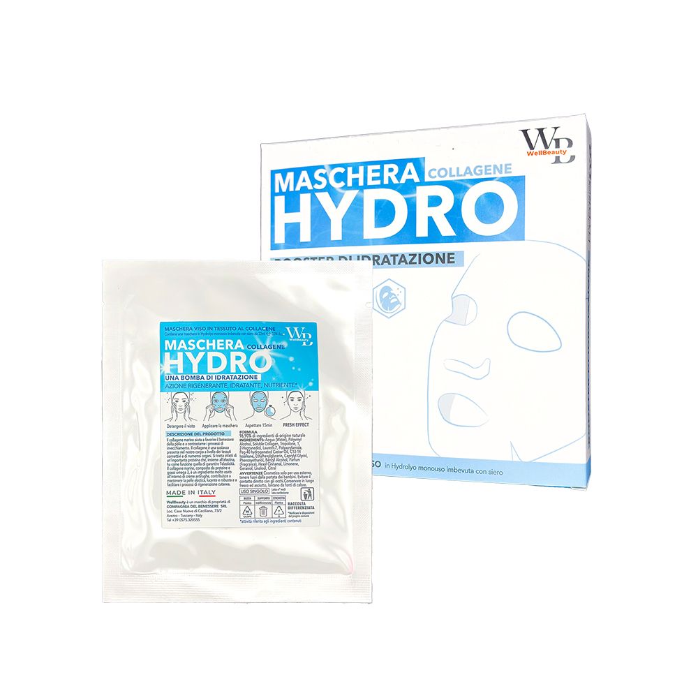 WellBeauty HydroLyo - Maschera al Collagene Marino Viso
