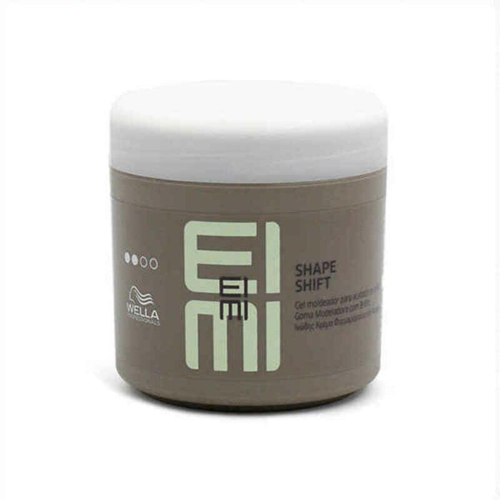 Contenitore con coperchio bianco. Scritta: EIMI SHAPE SHIFT. Marchio Wella Professionals.