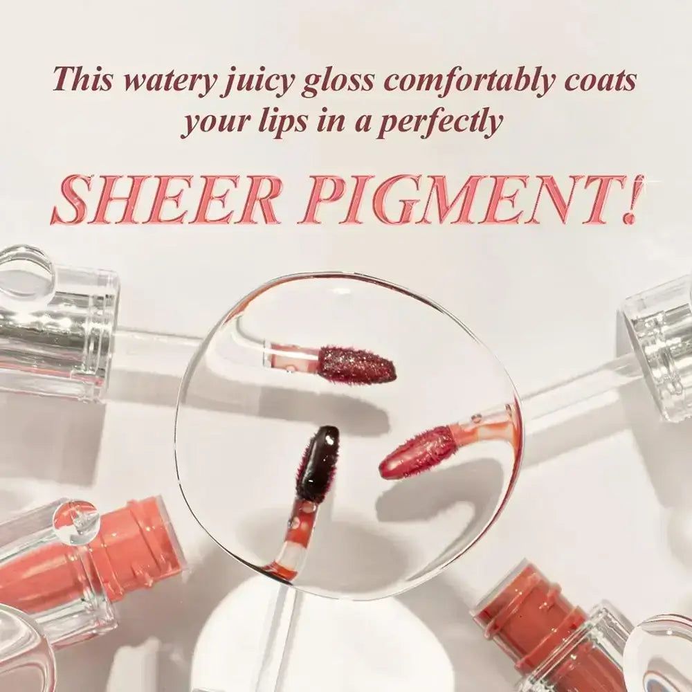 Rossetti TIRTIR Waterism Glow Tint e strisce di colore.