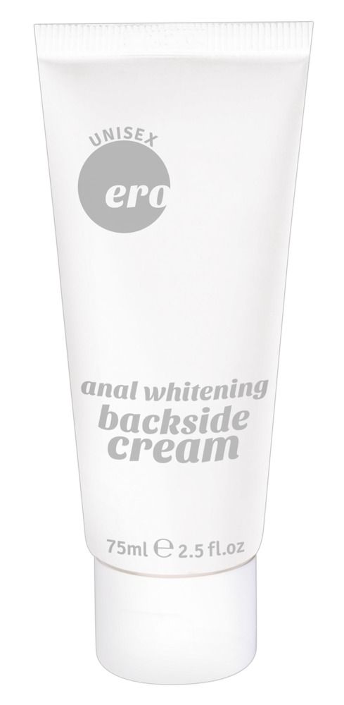 Confezione del prodotto con la scritta 'Anal Whitening Backside Cream'.