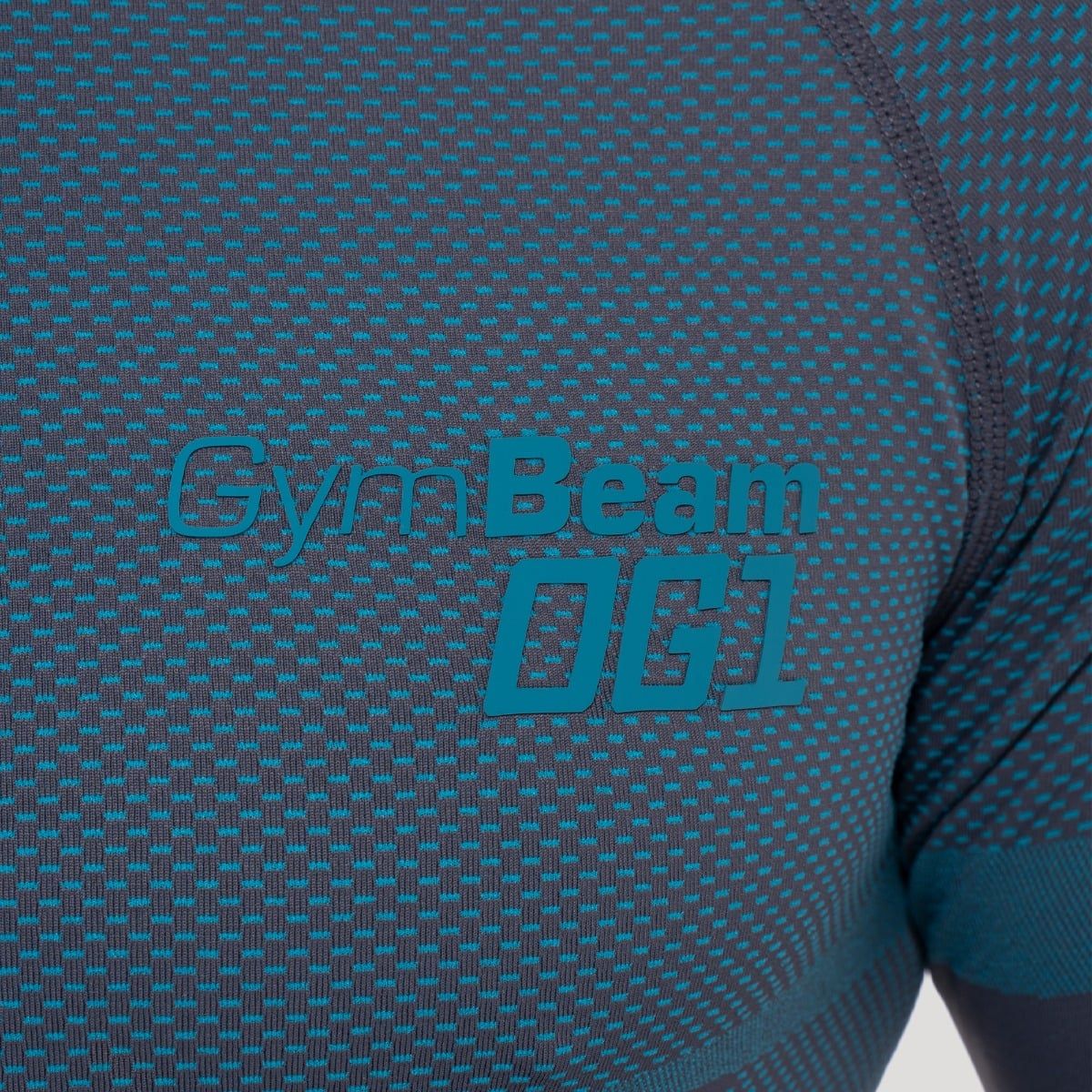 GymBeam Maglia uomo a maniche lunghe Seamless OG1 grigia e blu