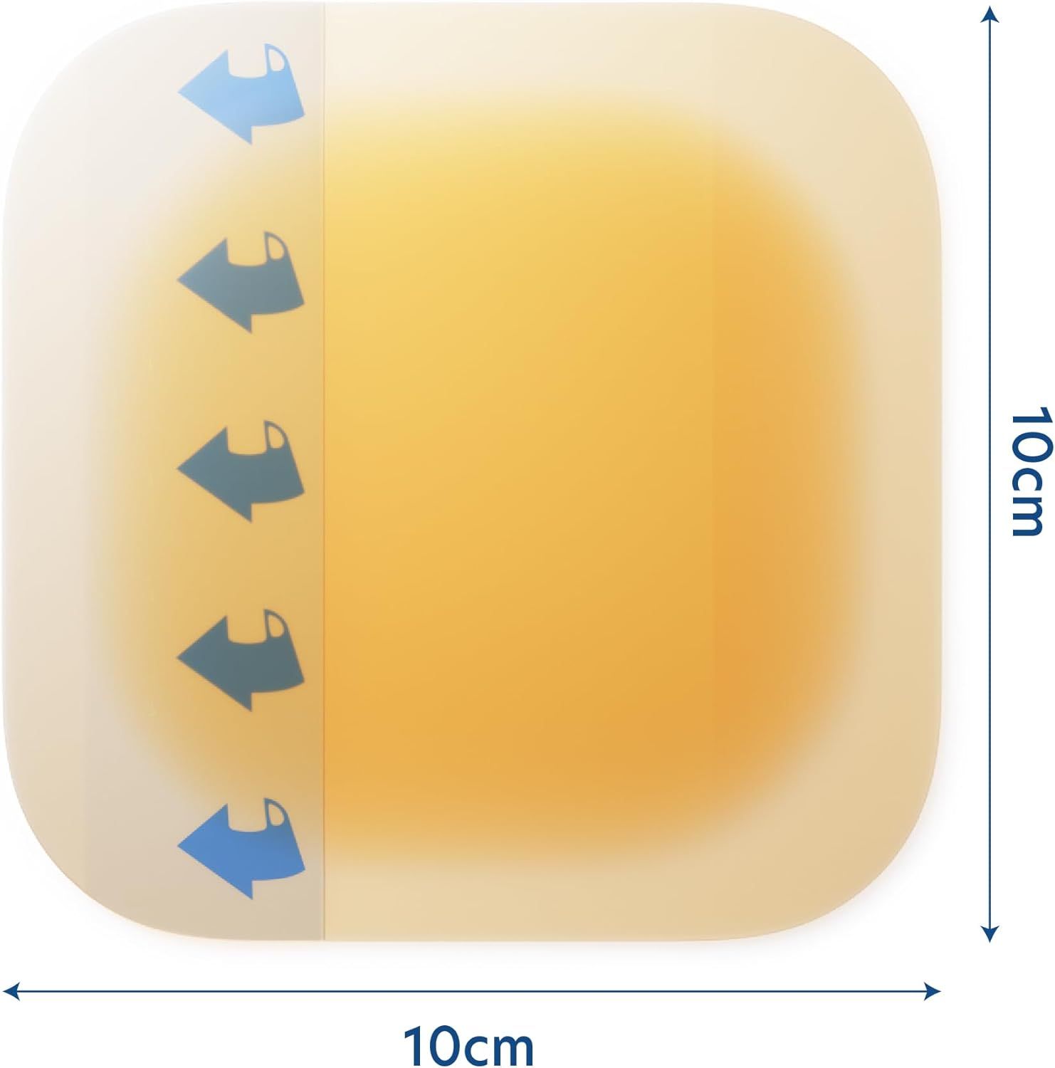 Medicazioni idrocolloidali sterili 10 cm x 10 cm Cutiderm