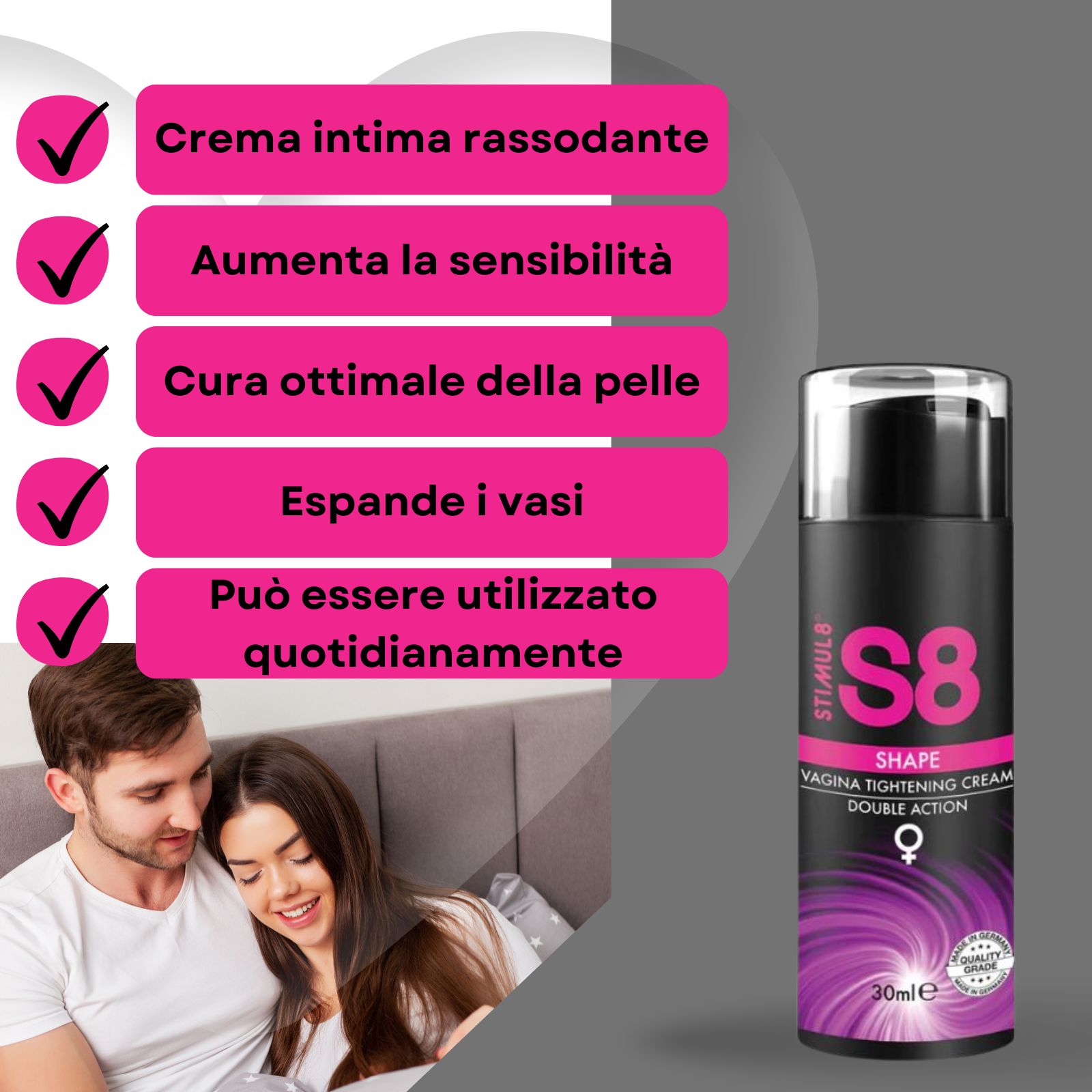 Crema intima restringente per la vagina - S8
