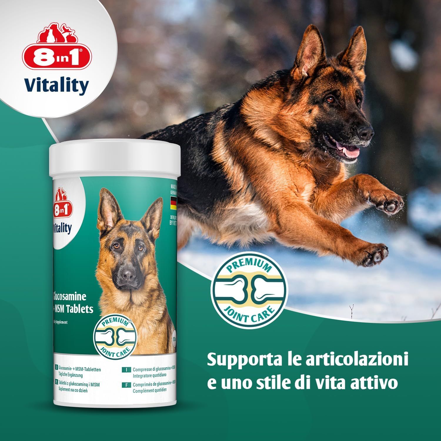 8in1 Compresse di Glucosamina con MSM