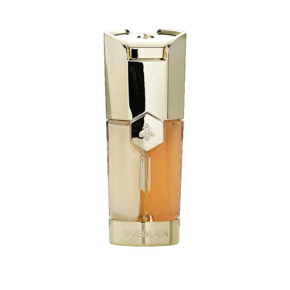 Siero dorato con "ABEILLE ROYALE" e ape. "GUERLAIN" in basso. Liquido bicolore visibile.
