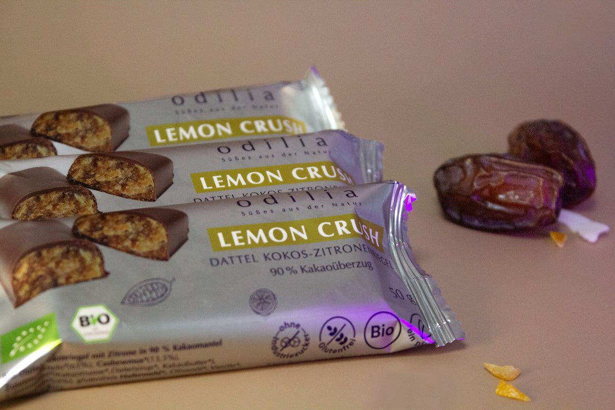 odilia Lemon Crush Barretta ai datteri, cocco e limone