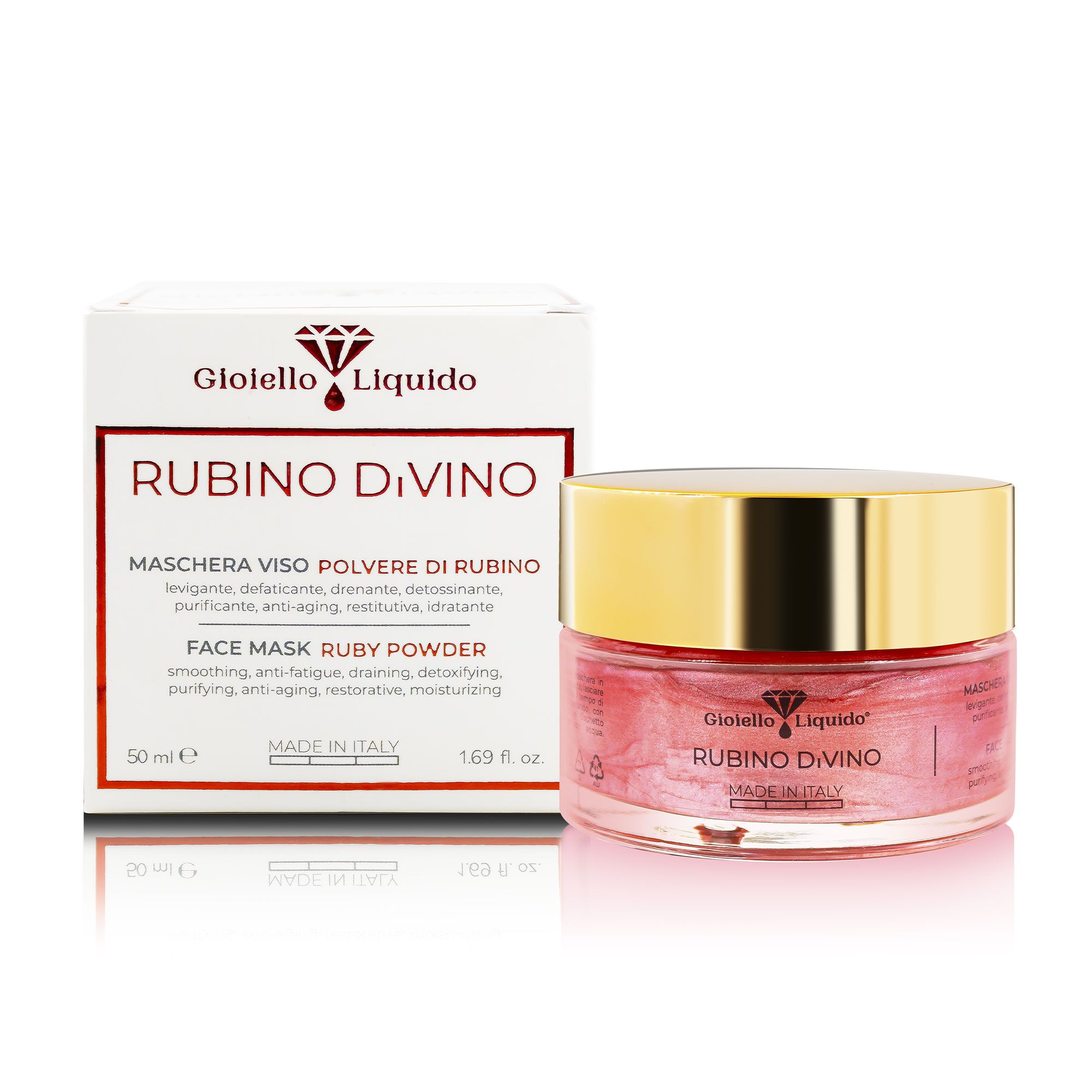 Gioiello Liquido Maschera Viso "Rubino Divino"