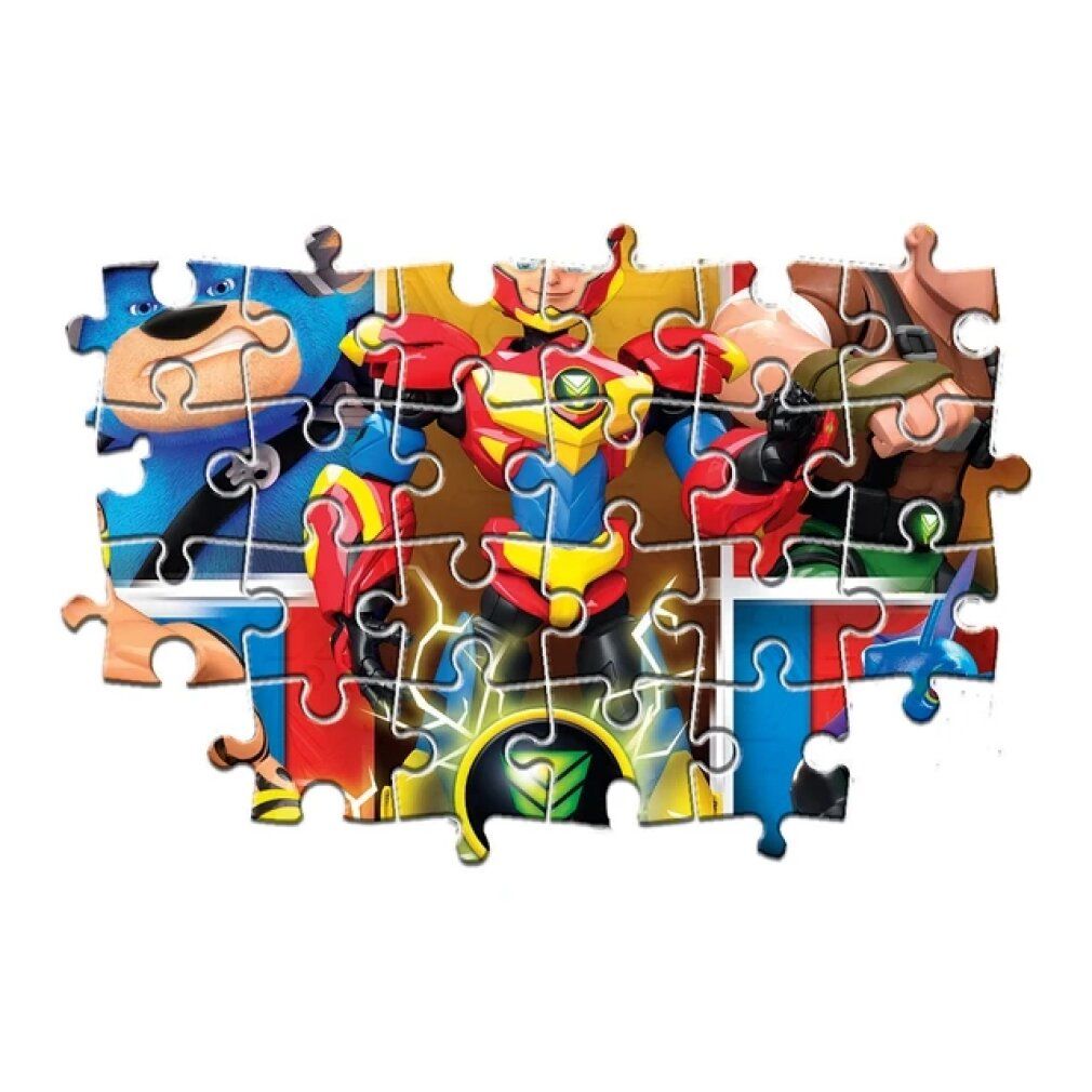 Puzzle Clementoni Power Players maxi 60 pezzi. Puzzle parzialmente assemblato. Personaggi. 60 pezzi.