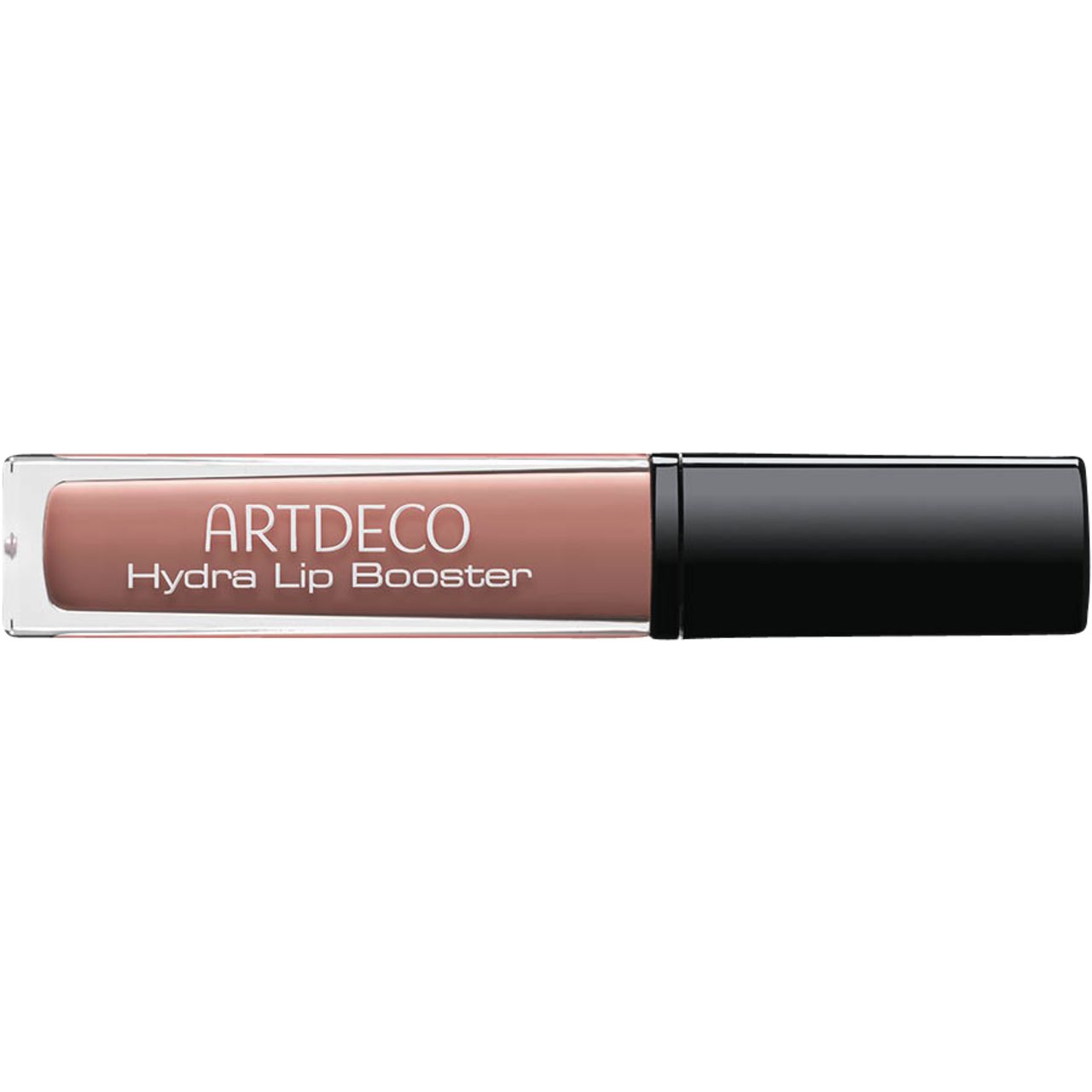 Artdeco Hydra Lip Booster. Orizzontale, tubo trasparente con tappo nero.